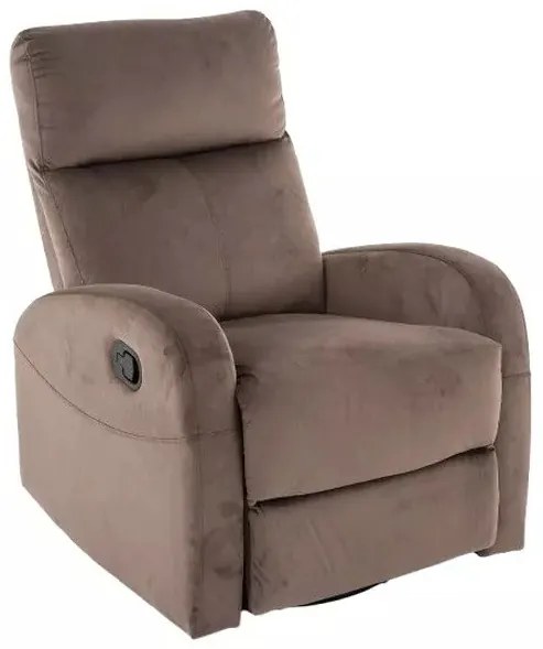 Fotoliu recliner Olimp velvet cappuccino Blu38