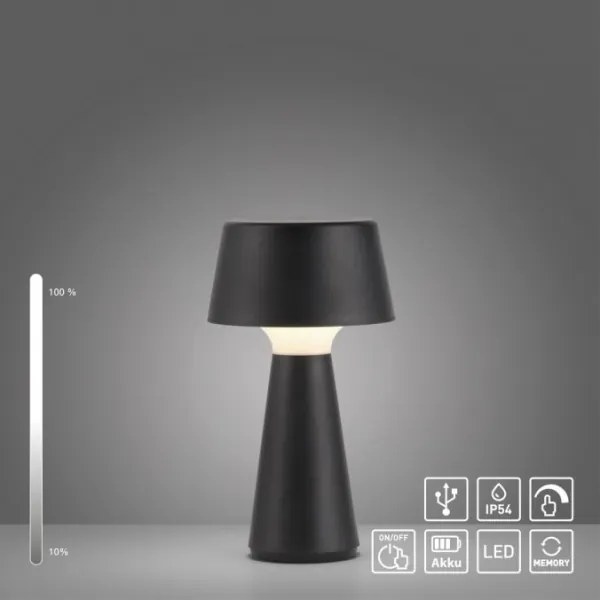 JUST LIGHT. 19260-18 - Lampă LED exterior dimabilă ABERA LED/3W/3,7V IP54