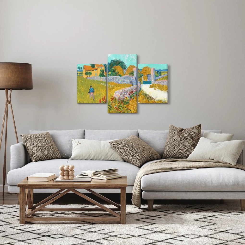 Tablou - Vincent van Gogh, Farmhouse in Provence, reproducere (90x60 cm)