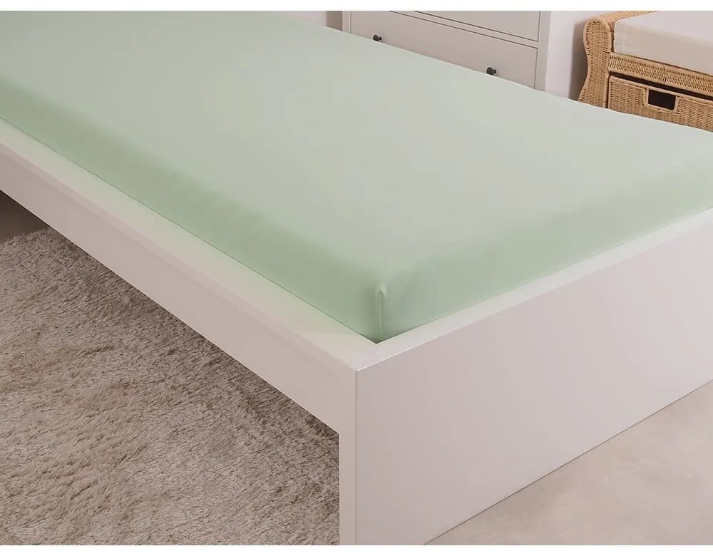 Cearceaf verde deschis 90x200 cm – B.E.S.