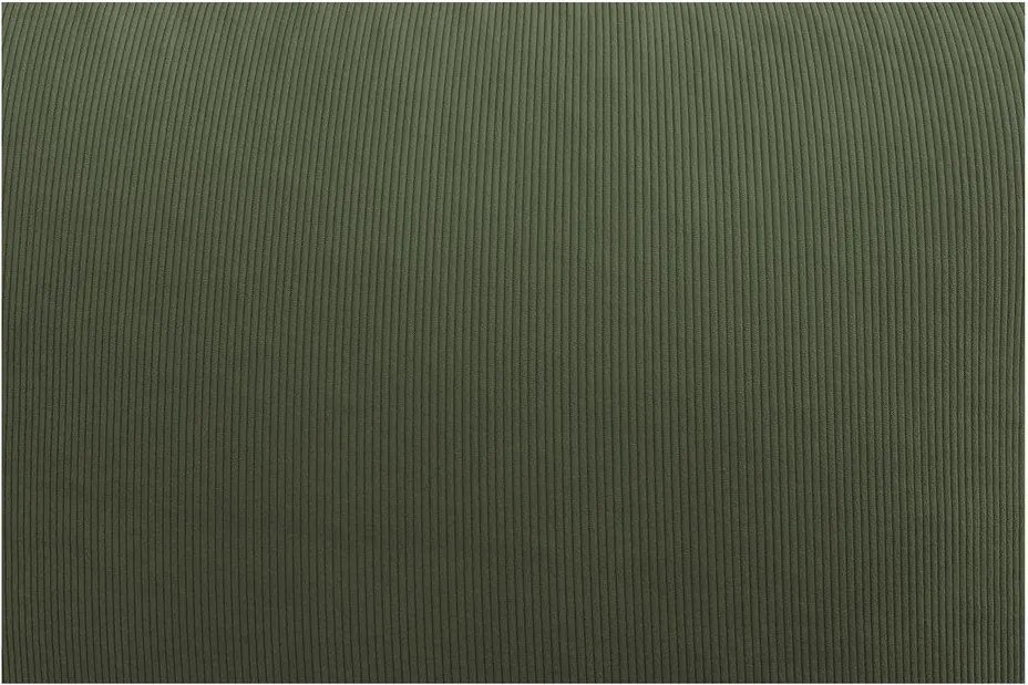 Fotoliu bean bag verde cu tapițerie din catifea reiată Lilibet – Bobochic Paris