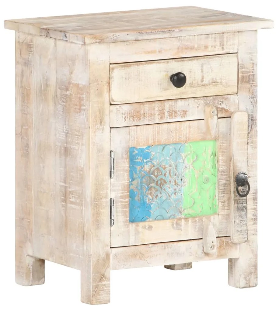 Noptiera, 40x30x50 cm, lemn de acacia nefinisat