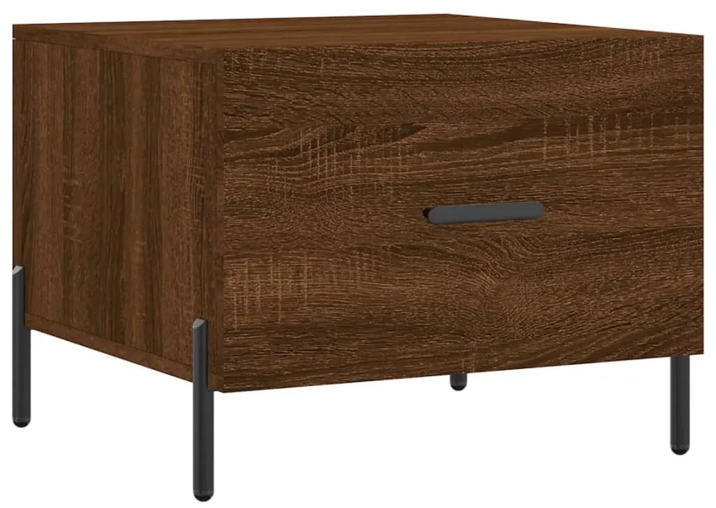 vidaXL Măsuță de cafea, stejar maro, 50x50x40 cm, lemn prelucrat