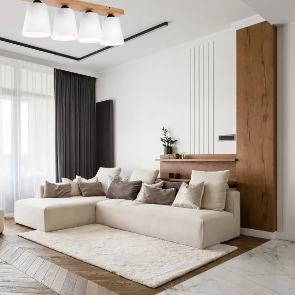 Lustră aplicată LULA 4xE27/60W/230V stejar