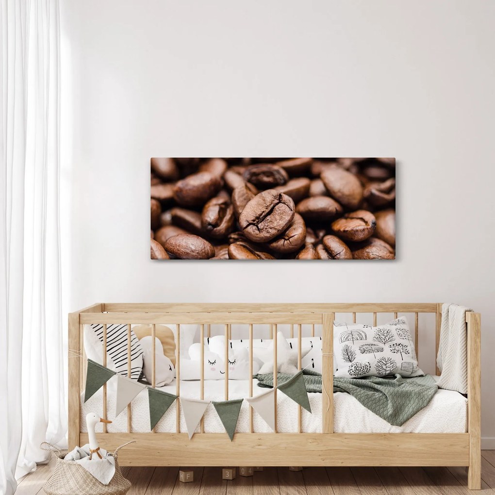 Tablou - Boabe de cafea (120x50 cm)