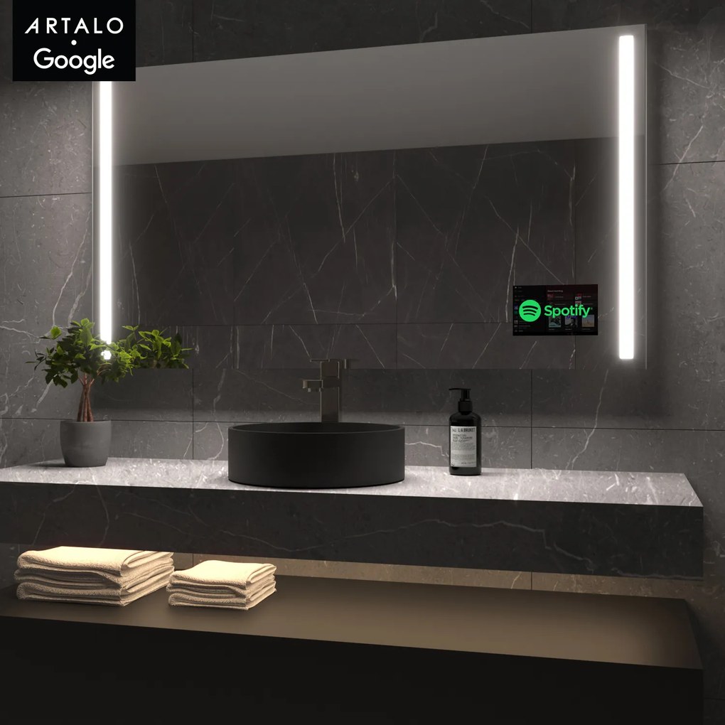 SMART oglindă LED cu iluminare M4 premium + SmartScreen with Google TV