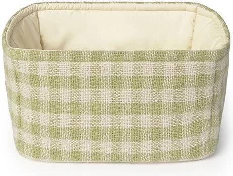Coș de jucării pentru copii verde deschis din material textil 30x20x20 cm Swan Matcha – Lorena Canals