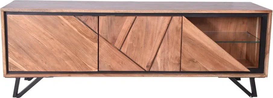 Comodă TV în culoare naturală din lemn de acacia 150x51x40 cm Ambala – Interia Home &amp; Living