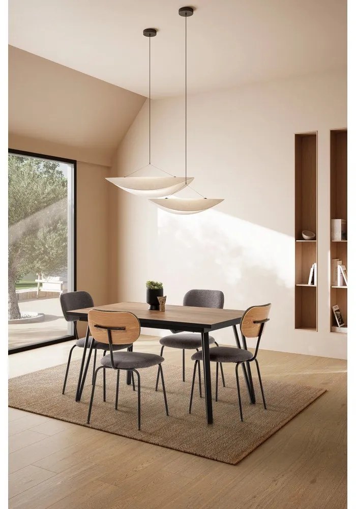 Scaune de dining negre 4 buc. Dash – Marckeric