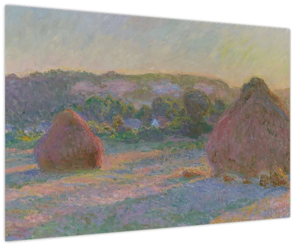 Tablou - Claude Monet, Stacks of Wheat (End of Summer) , reproducere (90x60 cm)