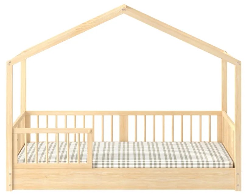 Pat copii Dream Nest House pin 80x160 cm