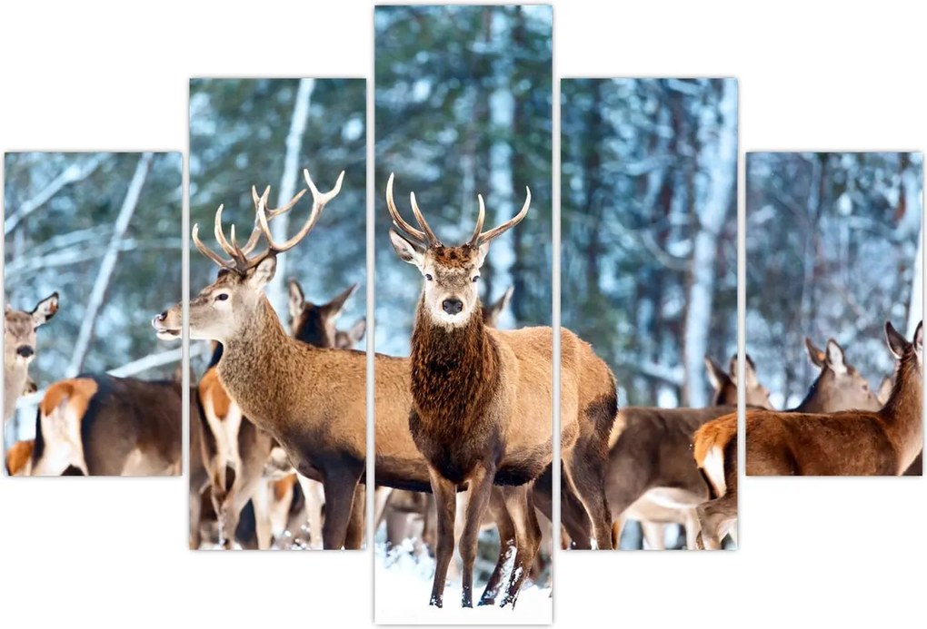 Tablou - Turma de căprioare (150x105 cm)