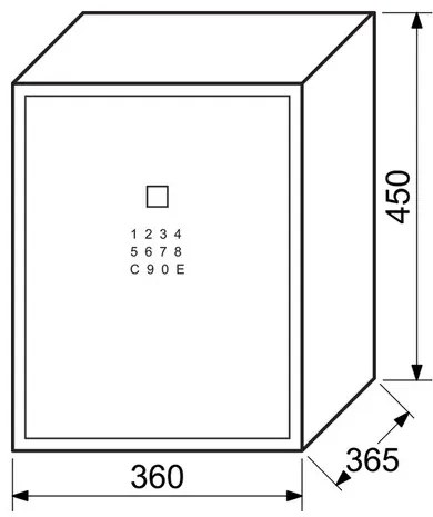 Richter RS.45.LUX.FIN Seif cu blocare electronicăprin amprentă digitală