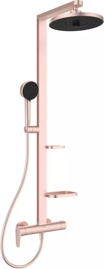 Coloana de dus cu baterie monocomanda rose mat Ideal Standard Alu+