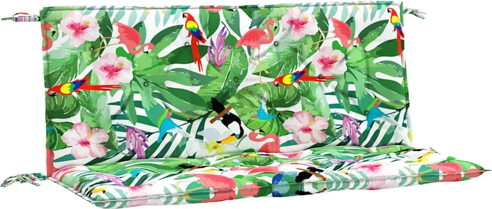 vidaXL Perne bancă de grădină 2 buc. multicolor 120x50x7 cm textil