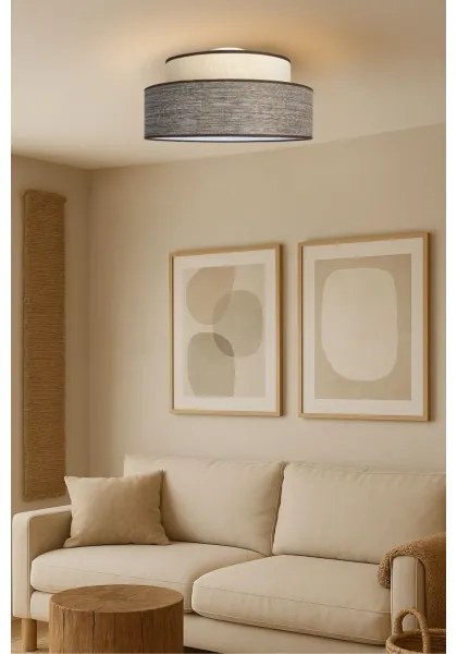 Plafonieră GRACE 1xE27/60W/230V crem/maro