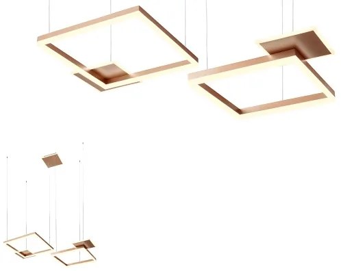 Redo 01-2613 - Lustră LED dimmabilă pe cablu SIGUA LED/110W/230V CRI 90 maro