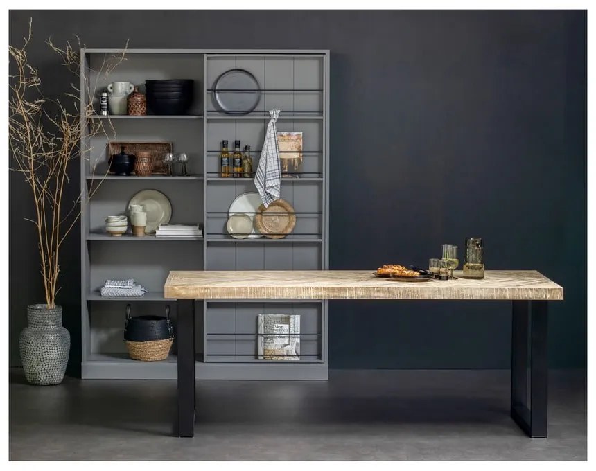 Masă dining cu blat din lemn de mango WOOOD Tablo, 180 x 90 cm