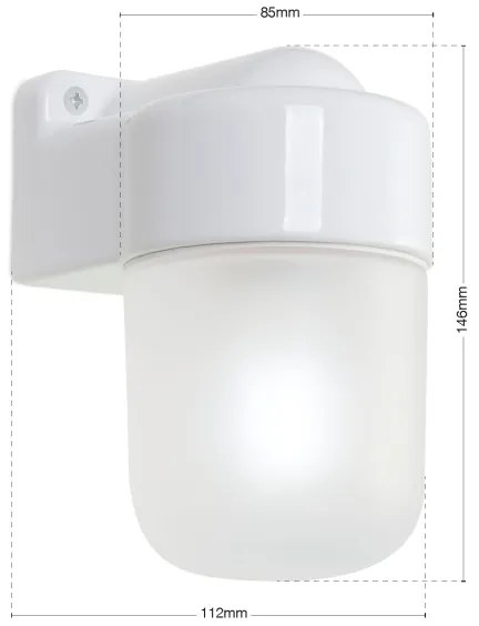 Orion - Lampă de perete OSTIA 1xE27/40W/230V albă