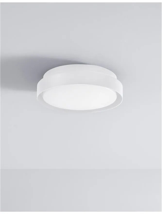 Plafoniera LED pentru iluminat exterior design modern slim IP65 OLIVER alba