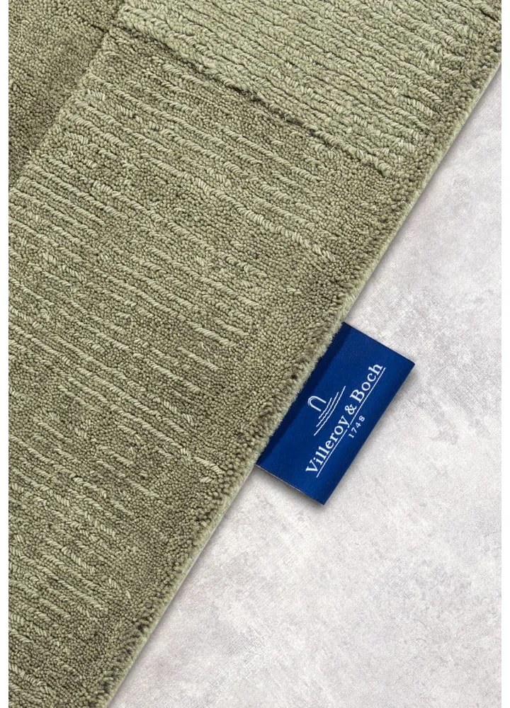 Covor verde țesut manual din lână 80x150 cm Charlotte – Villeroy&amp;Boch