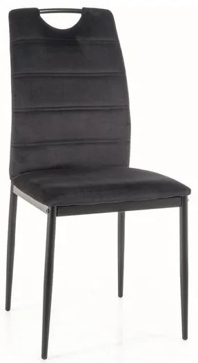Scaun de bucaterie Rip Velvet, negru
