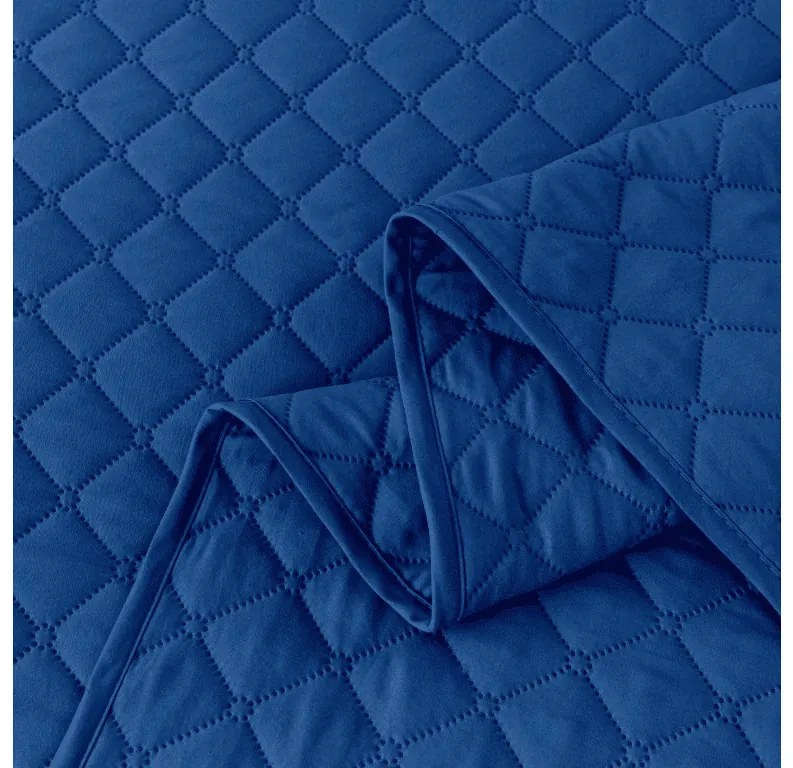 Cuvertura de pat cu model LANTA, albastru inchis Dimensiune: 220 x 240 cm