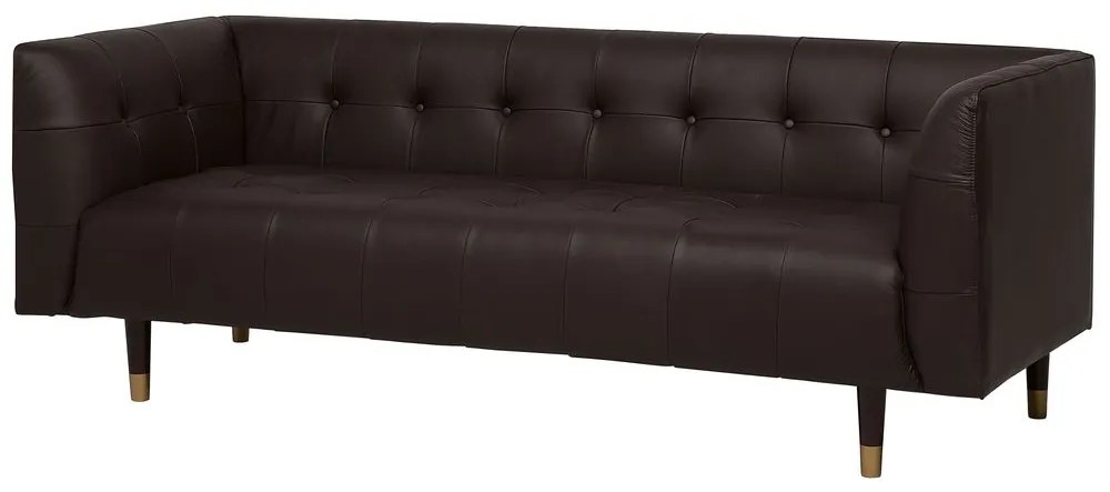 Canapea 3 locuri din piele Belper (maro) . 1008578