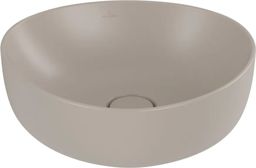 Lavoar pe blat Villeroy&Boch Antao TitanCeram Almond CeramicPlus 40x40 cm