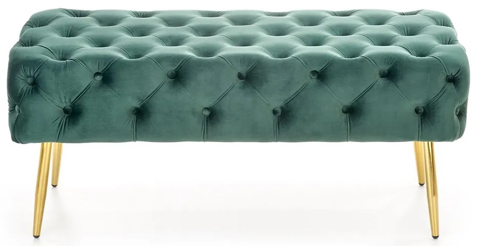 Scaun Athena, verde inchis / auriu