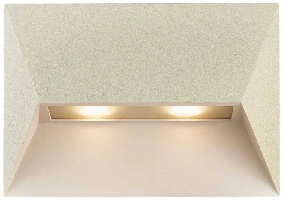 Aplica de perete pentru iluminat exterior IP54 Pontio 27 bej nisip