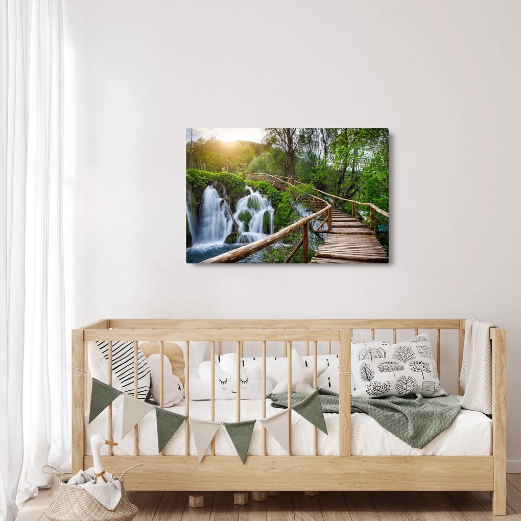 Tablou - Lacurile Plitvice (90x60 cm)