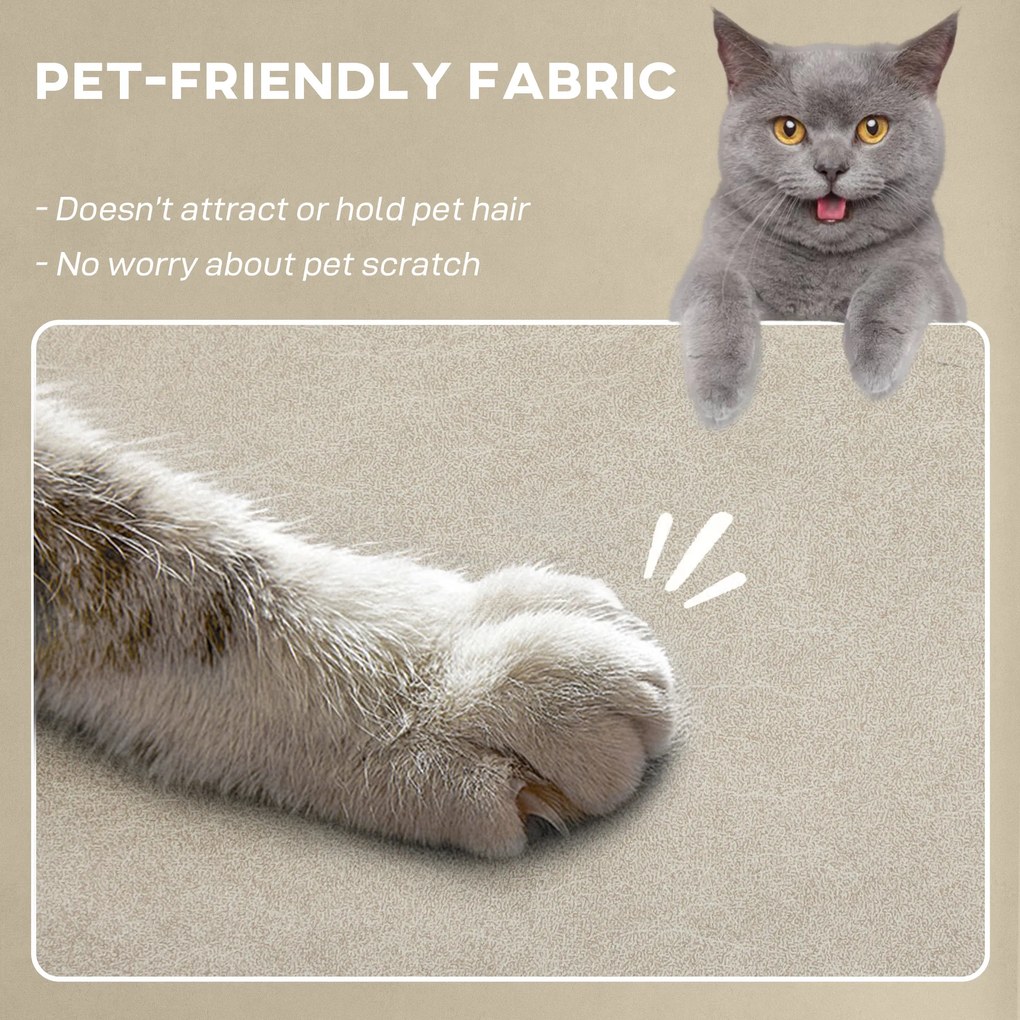 HOMCOM Fotoliu Relaxant Electric cu Masaj și Încălzire, cu Suport pentru Picioare, Silențios, Reclinabil 150° în Material Catifelat Prietenos cu Animalele, cu Funcție de Memorare, 2 Telecomenzi pentru Sufragerie, Bej | Aosom Romania