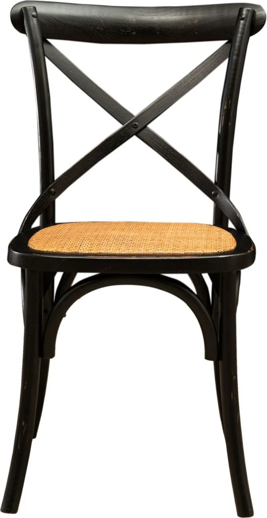 Scaun Thonet din lemn masiv si sezut din ratan