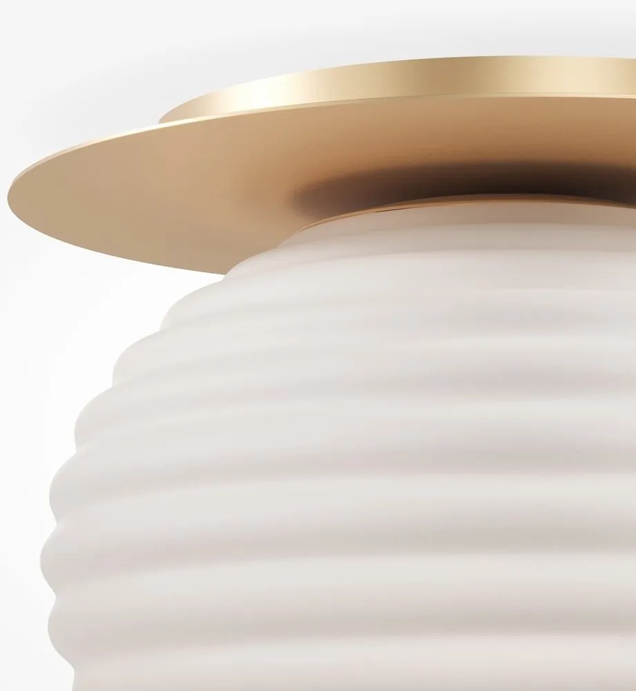 Plafoniera design modern decorativ Reels 1L auriu/alb
