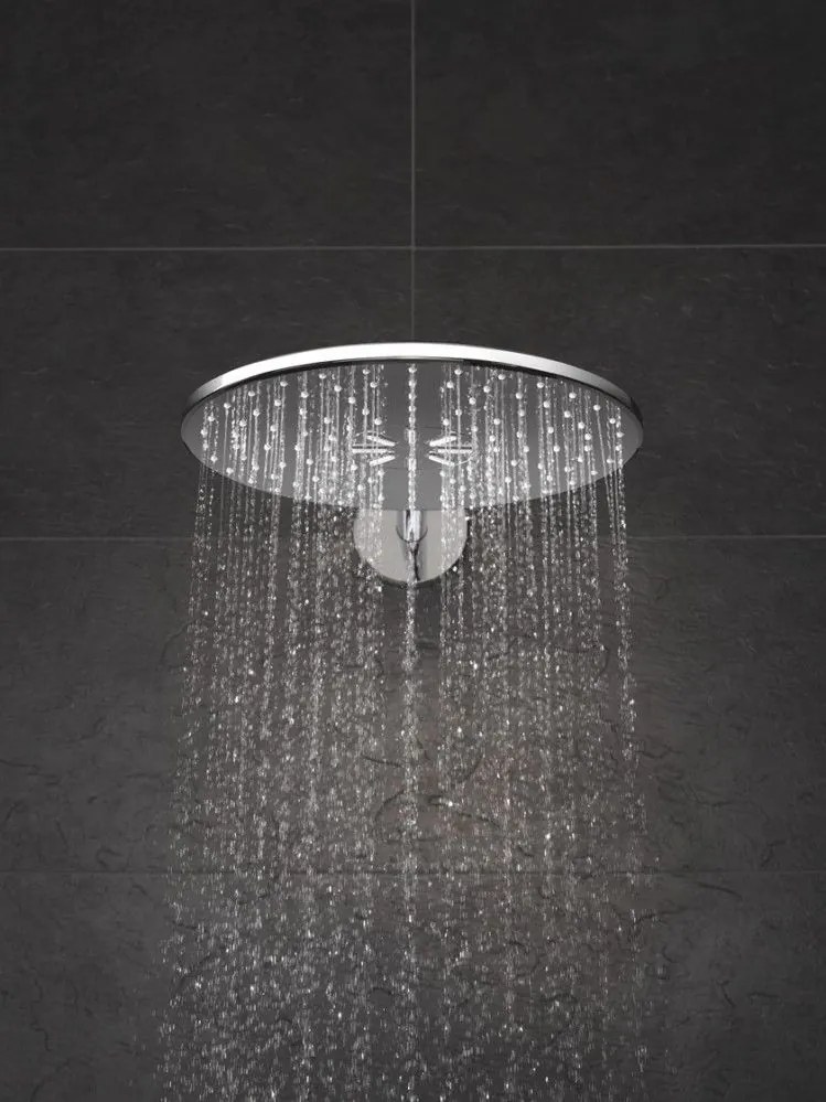 Palarie dus fix Grohe Rainshower 310 SmartActive, O31 cm cu brat, montaj pe perete, crom
