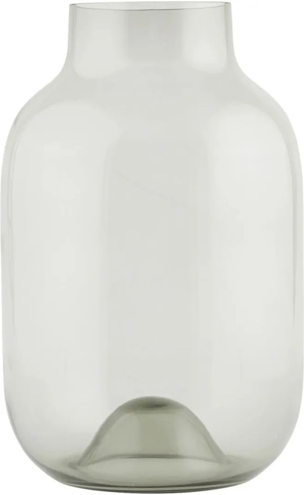 Vaza din Sticla Transparenta Gri (L)  SHAPED - Sticla Gri diametru(21cm) x inaltime(32.5cm)