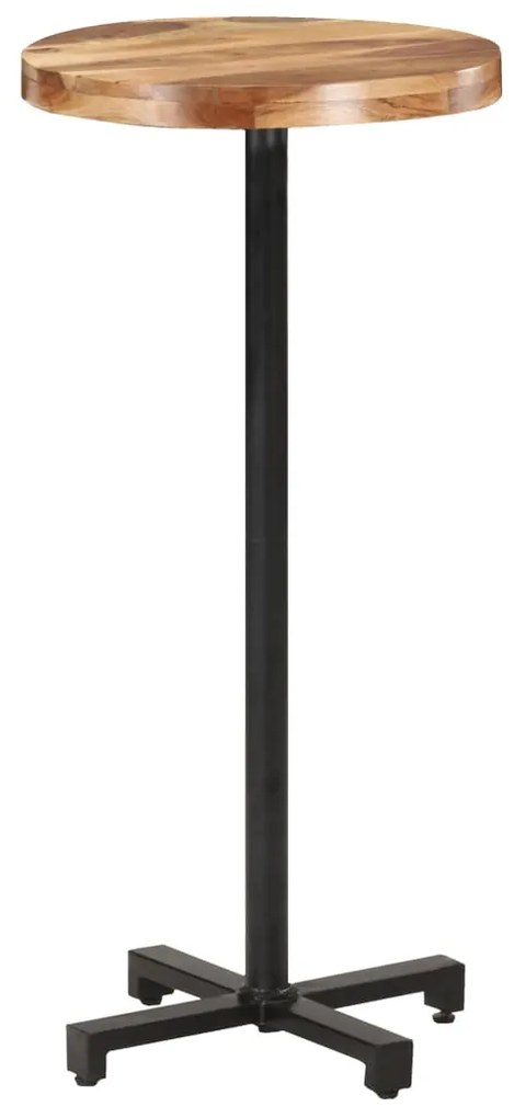 320283 vidaXL Masă de bar, rotund, Ø50x110 cm, lemn masiv de acacia