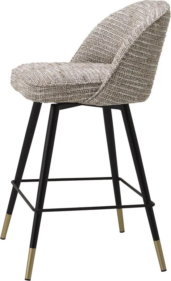 Set de 2 scaune de bar design modern LUX Cliff, H-92,5cm bej mademoiselle 115284 HZ