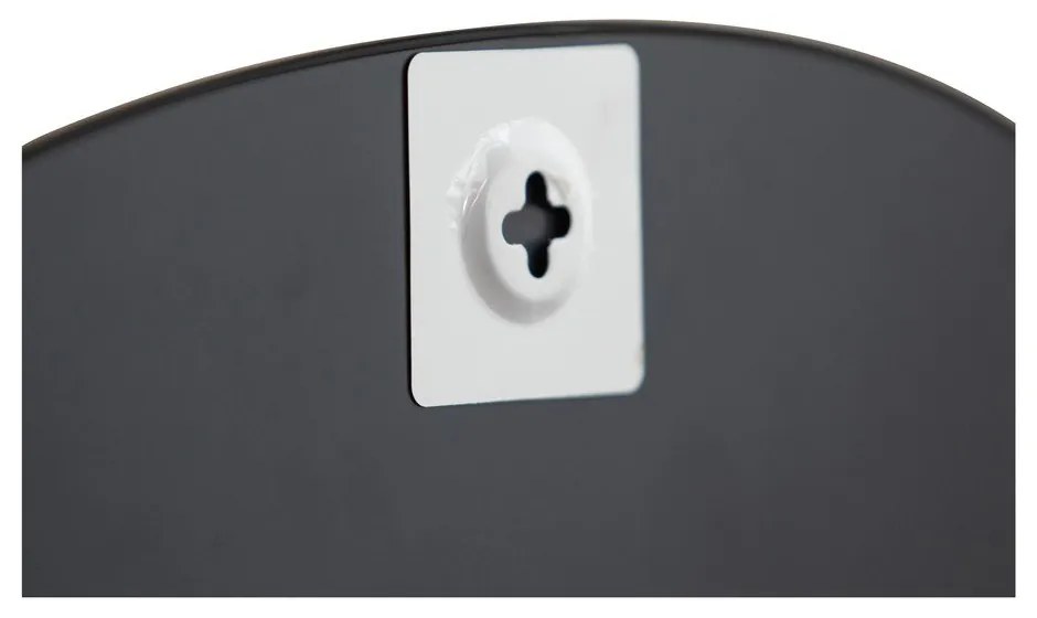 Oglindă cu ramă neagră WOOOD Philou, 59 x 60 cm