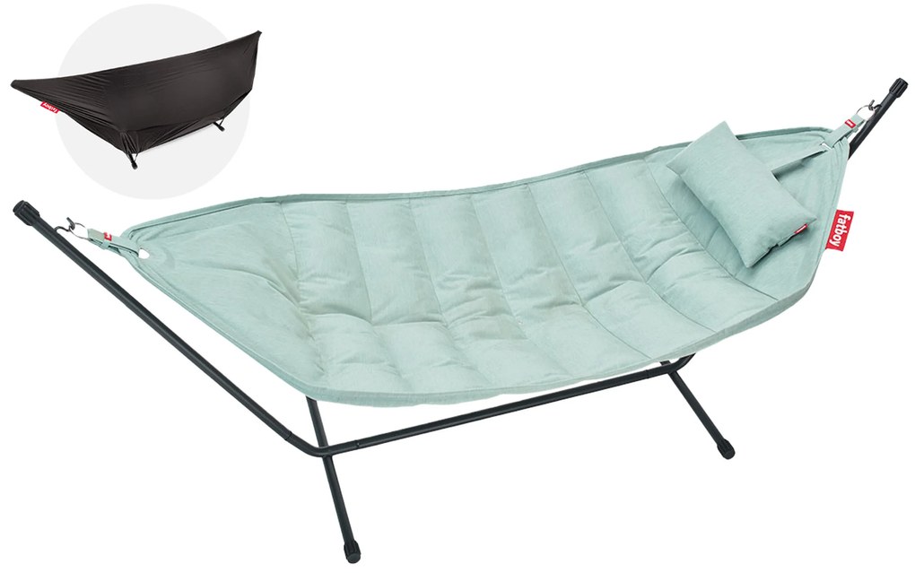 Hamac Headdemock superb, incl. perne și structuri negre, mai multe variante - Fatboy Culoare: spumă de mare