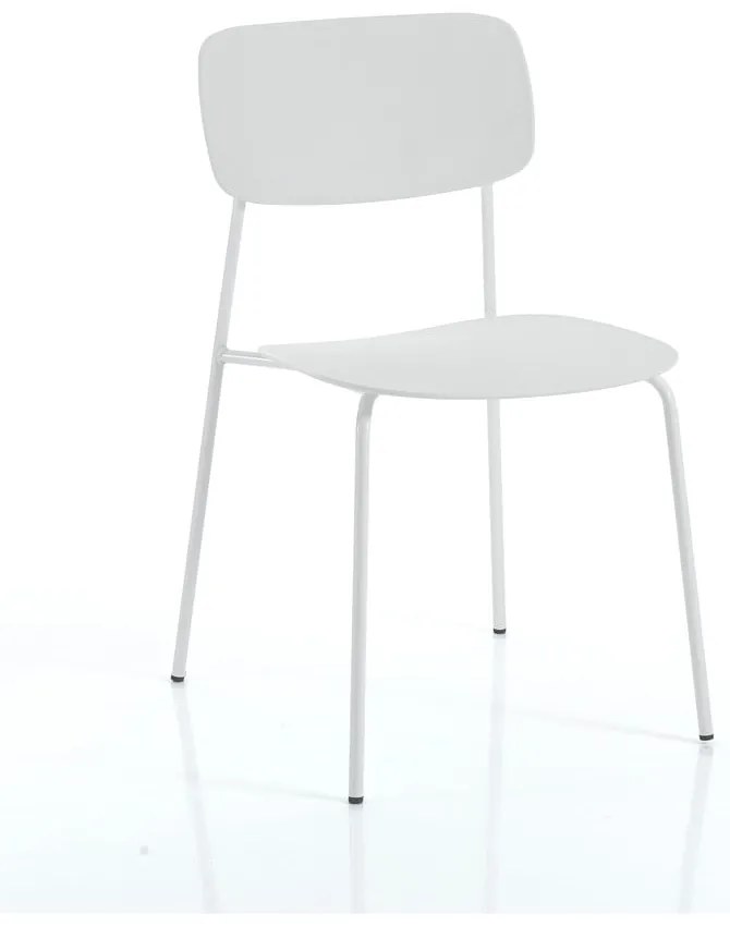 Scaune de dining albe 2 buc. Primary - Tomasucci