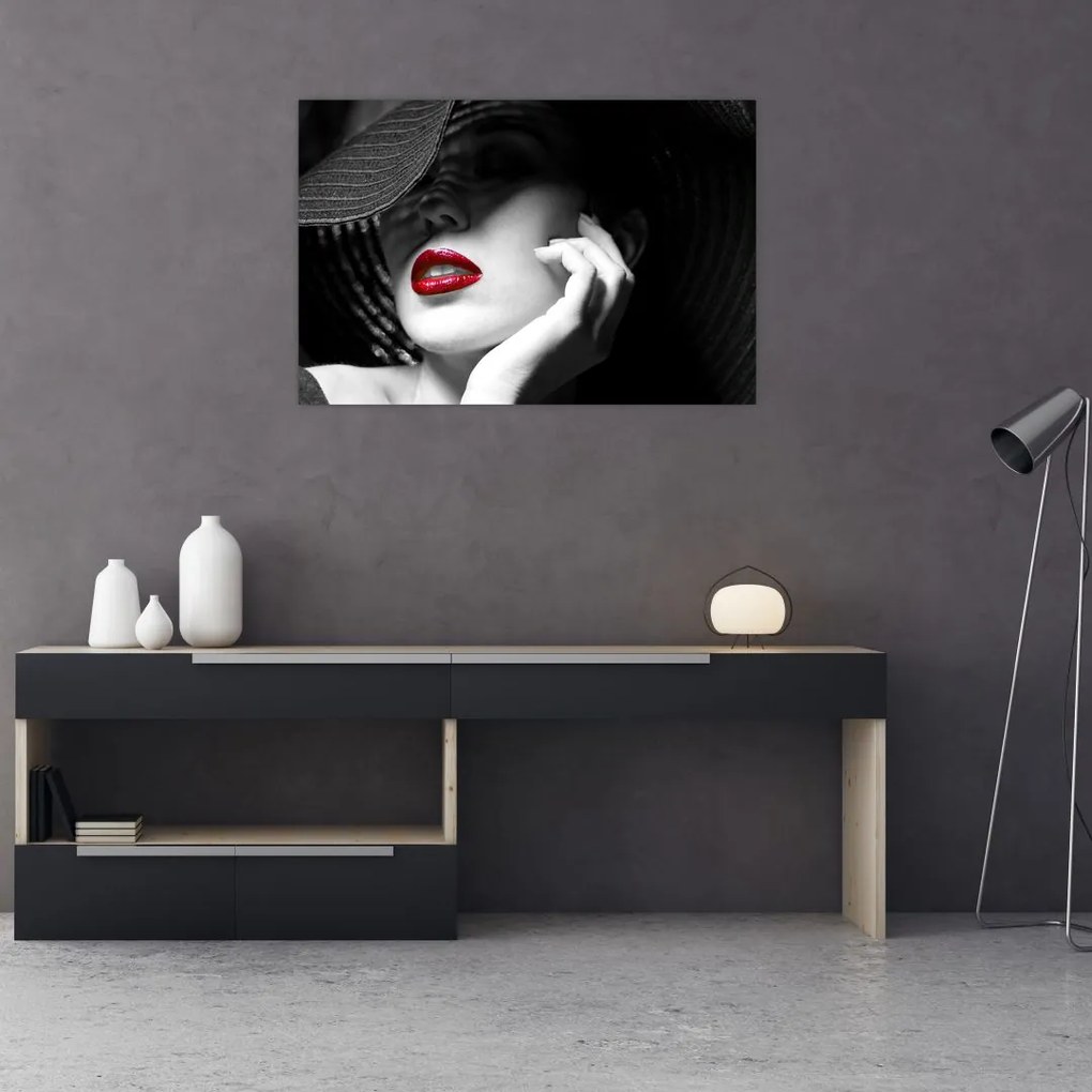 Tablou - Femeie cu pălărie (90x60 cm)