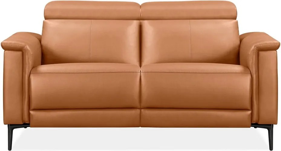 Canapea maro cu tapițerie din imitație de piele 160 cm Lund – Støraa