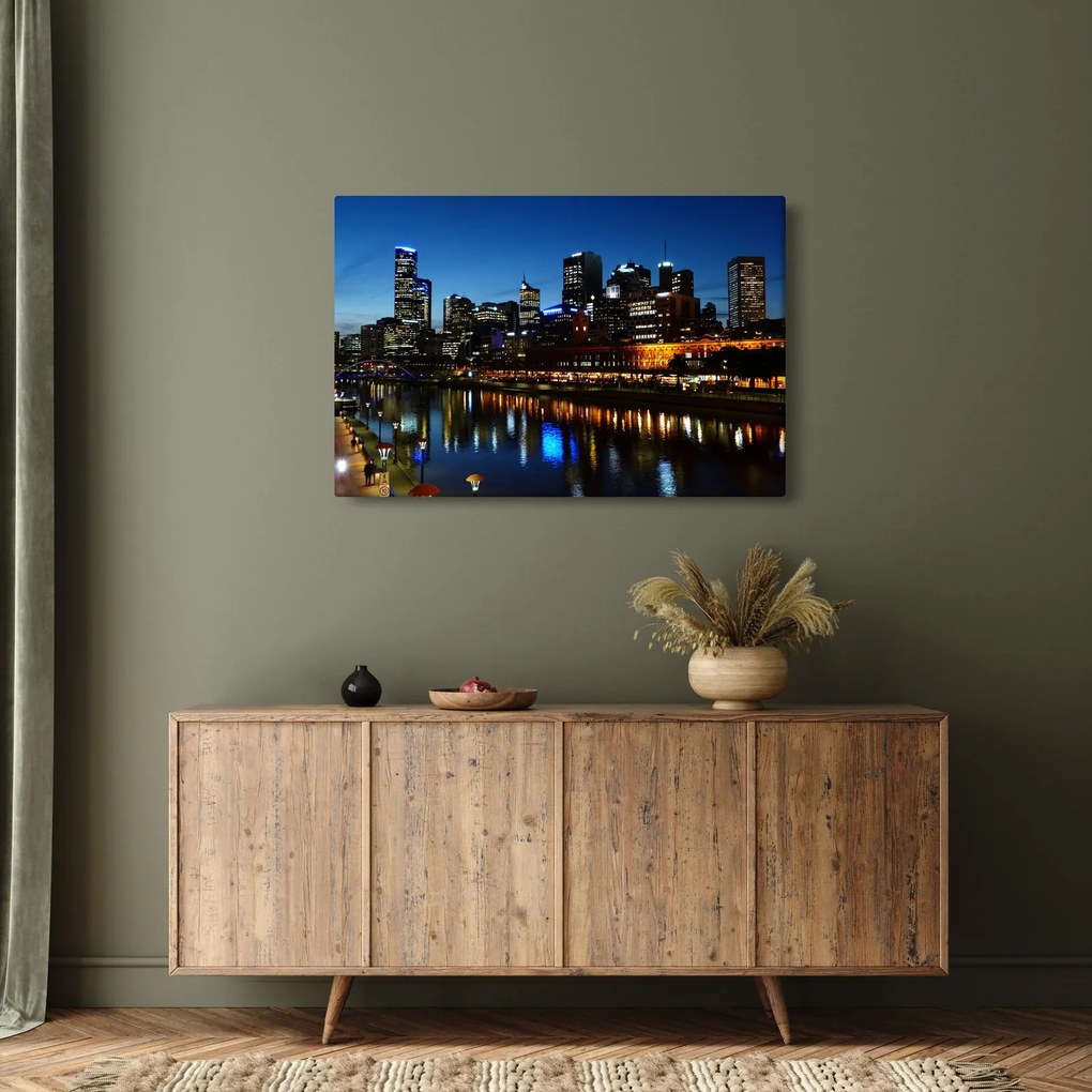 Tablou cu noaptea în Melbourne (90x60 cm)