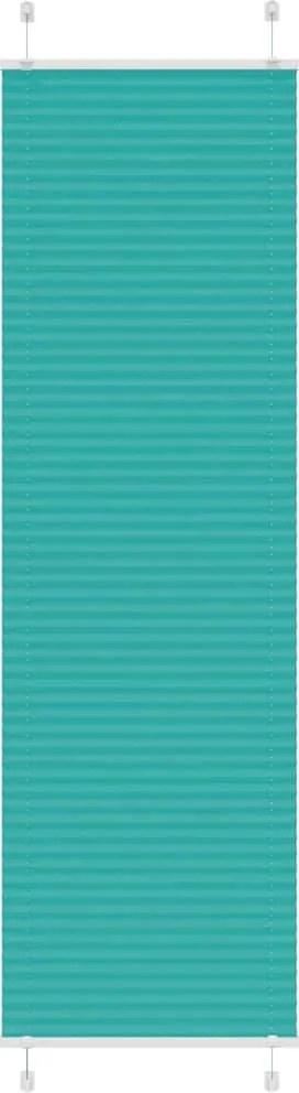 vidaXL Jaluzea plisată verde petrol 60x200 cm Lățime țesătură 59,4 cm