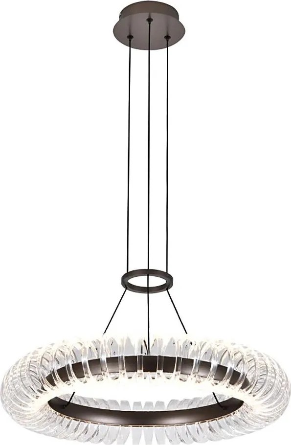 Lustru LED suspendat pe cablu ALBA LED/39W/230V gri/transparent