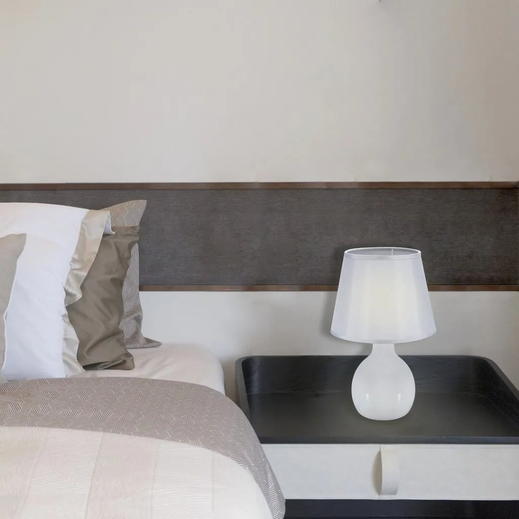 Veioza, lampa de masa design modern Ingrid crem