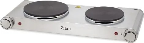Plita electrica inox ZILAN ZLN0542, 58x33 cm, 2 ochiuri, 2250W