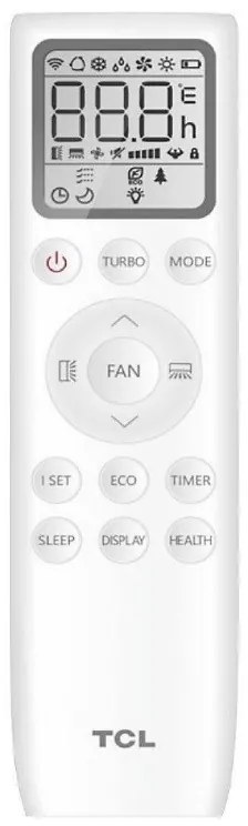 Aparat de aer conditionat mobil TCL TAC-12CHPB/MZ, 12000 BTU, A+, 35 m², Wi-Fi, Timer, Mod SMART, ECO, LED, Alb
